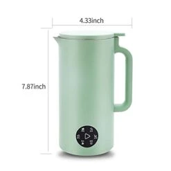 Soymilk Maker - 350mL Juicer Soy Milk Machine With Stainless Steel And Blade, Multi Cooker Mixer For Rice Cereal Boiling , US Plug 110V, Green -Wilton Shop 31G6WCuT2kL