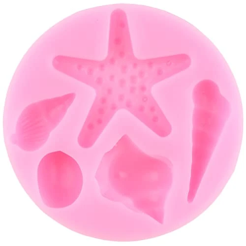 Marine Theme Cake Fondant Silicone Mold Seashell Conch Starfish Coral Molds For Cake Decorating Cupcake Topper Candy Chocolate Gum Paste Polymer Clay Set Of 4 7 Marine Theme Cake Fondant Silicone Mold Seashell Conch Starfish Coral Molds For Cake Decorating Cupcake Topper Candy Chocolate Gum Paste Polymer Clay Set Of 4 - Image 5