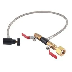 TEUOPIOE CGA-320 CO2 Cylinder Refill Adapter Bottle Connector CO2 Tank Soda Maker Accessories With Hose For Filling Soda Tank (24inch Without Pressure Gauge) -Wilton Shop 31GQYpdIGjL