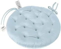 Collection 16 Inch Round Tufted Plush Chair Pad/Cushion For Kitchen Bar Stool Dining Room Durable Reversible With Tie Backs (Wine, 4) -Wilton Shop 31H0eILpp3L. AC