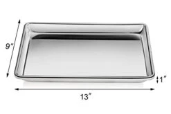 36831 Commercial 18-Gauge Aluminum Sheet Pan, 9 X 13 X 1 Inch (Quarter Size)