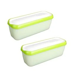 Ice Cream Storage Containers With Lids 2 Pack - 1.5 Quarts Reusable Homemade Ice Cream Tubs, Freezer Containers Perfect For Sorbet, Frozen Yogurt Or Gelato (Green) 14 Ice Cream Storage Containers With Lids 2 Pack - 1.5 Quarts Reusable Homemade Ice Cream Tubs, Freezer Containers Perfect For Sorbet, Frozen Yogurt Or Gelato (Green) -Wilton Shop 31HsbeE6zFL