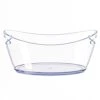 Ice Bucket - Ice Buckets For Parties - Clear Acrylic Champagne Bucket With Easy-to-Carry Handles - Long And Narrow 5.5 Liter Clear Bucket - Fits 3 Wine / 5 Beer Bottles (1) -Wilton Shop 31ICoIAdSlL