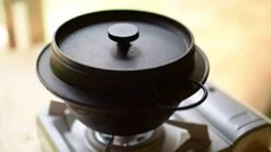 , Traditional Japanese Cast Iron Gohan Nabe Rice Cooker Iwachu Nambu Cast Iron Induction Cookware Made In Japan, 3 Go -Wilton Shop 31IFR1hAu2L