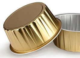 3 2/5" 4oz 120ml 100/PK Disposable Aluminum Foil Cups For Muffin Cupcake Baking Bake Utility Ramekin Cup Gold 4 3 2/5" 4oz 120ml 100/PK Disposable Aluminum Foil Cups For Muffin Cupcake Baking Bake Utility Ramekin Cup Gold - Image 2