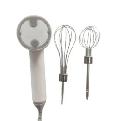 Portable Electric Cordless Handheld Mixer, 3-Speed Adjustable Lightweight USB Rechargeable Hand Mixer Stainless Steel (White) -Wilton Shop 31ImYgh8kOL