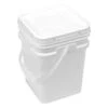 Square Bucket 4-Gallon Bucket With White Snap-on Lid With Gasket -Wilton Shop 31Iy5z3SzmL
