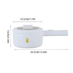 Electric Hot Pot,Rapid Noodles Cooker,mini Pot For Ramen, Egg, Pasta, Dumpling, Soup, Porridge,Oatmeal With Power Adjustment