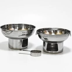 1 Set Stainless Steel Fondue Stove Burner Shabu Hot Pot For Home Camping Hiking Hunting Fishing Cookware 23x23cm -Wilton Shop 31J8sC0DRzL