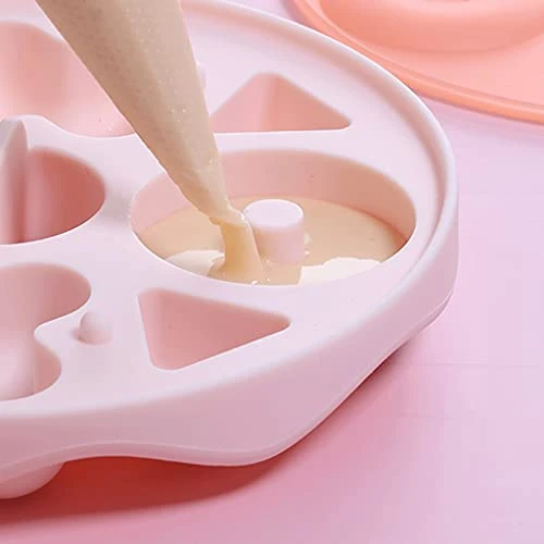 Creative Donut Biscuit Silicone Baking Mold, Non Stick Cake Baking Supplies,for Cheese Chocolate Pudding Jelly Kitchen Bakery Molds Gift (Color : Blue, Size : 5.9x0.8inch) 6 Creative Donut Biscuit Silicone Baking Mold, Non Stick Cake Baking Supplies,for Cheese Chocolate Pudding Jelly Kitchen Bakery Molds Gift (Color : Blue, Size : 5.9x0.8inch) - Image 4