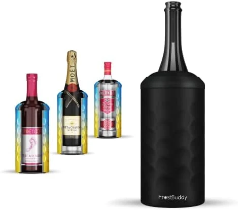 Universal Wine Buddy (Pastel Pink) - Vacuum Insulated Wine Bottle Cooler & Holder - Double Walled Stainless Steel Wine Chiller - Enjoy Cold Wine Glasses Without A Champagne Bucket 8 Universal Wine Buddy (Pastel Pink) - Vacuum Insulated Wine Bottle Cooler & Holder - Double Walled Stainless Steel Wine Chiller - Enjoy Cold Wine Glasses Without A Champagne Bucket - Image 6
