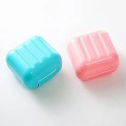 Soap Holder Portable Travel Handmade Soap Box Soap CaseWaterproof Leakproof Soap Box With Lock Box Cover Storage Container (Color : Pink) -Wilton Shop 31KIBZJ4VRL 1