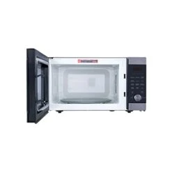 Black Stainless Steel 1.4 Cubic Feet Countertop Microwave Oven, 1100 Watts, Ideal For For Home, Dorm, Office -Wilton Shop 31KciXVZ38L