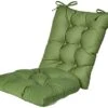 The Gripper Twill Jumbo XL Non-Slip Rocking Chair Cushion Set With Thick Padding, Includes Seat Pad & Back Pillow With Ties For Indoor Living Room Rocker, 17x17 Inches, 2 Piece Set, Green -Wilton Shop 31KcoOAwN3L