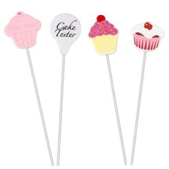 4 Pcs Cake Tester, Stainless Steel Cake Testing Needles Reusable Cake Probe Cake Skewer Needles For Kitchen Home Baking Tools Christmas Gifts