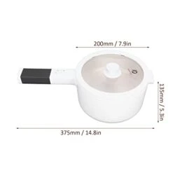 Electric Cooker 1.6L Dry Burn Protection Electric Noodles Cooker 700W NonStick Liner For Home Dormitory -Wilton Shop 31KsQzDWPUL 1