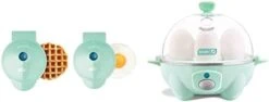 Dash Mini Maker Waffle Maker + Griddle, 2-Pack Griddle + Waffle Iron - Aqua -Wilton Shop 31L0pZTEmxL. AC