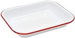 Enamelware Small Open Roaster, 11.5 X 9.25 Inches, Vintage White/Black (Single) 19 Enamelware Small Open Roaster, 11.5 X 9.25 Inches, Vintage White/Black (Single) -Wilton Shop 31LAnaFSR3L. AC