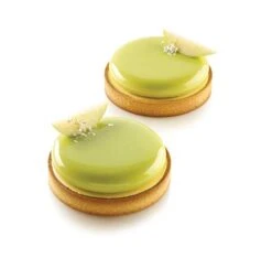 Silikomart "Kit Tarte Ring 120": 2 Silicone Molds, Each With 2 Cavities, Each Cavity 4.13 Inch Diameter X 0.66 Inch High, Plus 4 Heat-Resistant Perforated Plastic Cutting Rings 18 Silikomart "Kit Tarte Ring 120": 2 Silicone Molds, Each With 2 Cavities, Each Cavity 4.13 Inch Diameter X 0.66 Inch High, Plus 4 Heat-Resistant Perforated Plastic Cutting Rings -Wilton Shop 31LBZrNmbxL