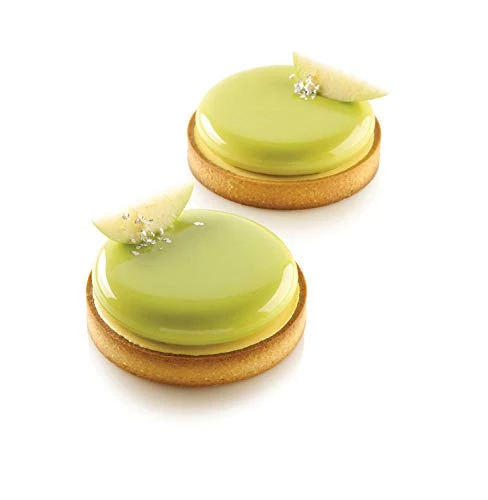 Silikomart "Kit Tarte Ring 120": 2 Silicone Molds, Each With 2 Cavities, Each Cavity 4.13 Inch Diameter X 0.66 Inch High, Plus 4 Heat-Resistant Perforated Plastic Cutting Rings 7 Silikomart "Kit Tarte Ring 120": 2 Silicone Molds, Each With 2 Cavities, Each Cavity 4.13 Inch Diameter X 0.66 Inch High, Plus 4 Heat-Resistant Perforated Plastic Cutting Rings - Image 5