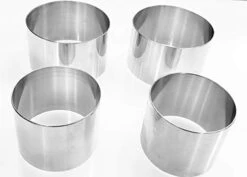 Plating Forms Stainless Steel Ring Mold Set (3.5" X 2" & 3" X 1.75") 4 Count 12 Plating Forms Stainless Steel Ring Mold Set (3.5" X 2" & 3" X 1.75") 4 Count -Wilton Shop 31LvY rW26L. AC