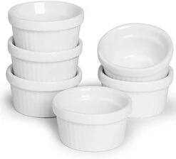 Ramekins - Porcelain Ramekins For Creme Brulee Dishes,Dipping Sauces,Baking Pudding Cups, Souffle Bowl,Oven Safe, Set Of 6 (4OZ, White) 16 Ramekins - Porcelain Ramekins For Creme Brulee Dishes,Dipping Sauces,Baking Pudding Cups, Souffle Bowl,Oven Safe, Set Of 6 (4OZ, White) -Wilton Shop 31MARfsBQvS. AC