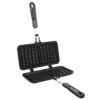 Black Aluminum Alloy Dual Head Waffle Baking Mold Non-Stick Waffle Baking Pan Mold Press Plate For Home Kitchen 1 Black Aluminum Alloy Dual Head Waffle Baking Mold Non-Stick Waffle Baking Pan Mold Press Plate For Home Kitchen -Wilton Shop 31MTrG940sS