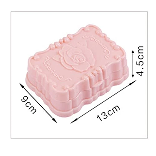 Soap Box Travel Portable Storage Box With Lid Soap Box Sealed Waterproof Soap Rack Face Wash Soap Box Three-Dimensional Carved Soap Dish (Color : Blue) 7 Soap Box Travel Portable Storage Box With Lid Soap Box Sealed Waterproof Soap Rack Face Wash Soap Box Three-Dimensional Carved Soap Dish (Color : Blue) - Image 5