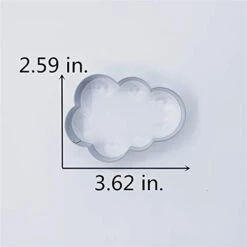 Cloud Cookie Cutter - 3.6 X 2.6 Inches - Stainless Steel -Wilton Shop 31Mf1y6tAvL