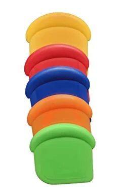 Christmas Themed Vintage Red Pickup Truck 5 Piece Kitchen Linen Set - Towels, Potholders And Oven Mitt BONUS Nylon Pan Scraper