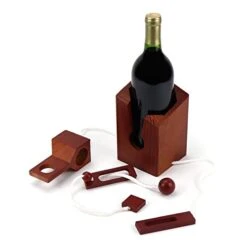 Cork Genius Wine Puzzle, Wooden Wine Bottle Puzzle Game For Adults, Bottle Lock Mind Puzzle, Wine Gifts And Accessories For Wine Lovers -Wilton Shop 31N0xyDkDzL