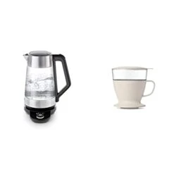 OXO Brew Adjustable Temperature Kettle, Electric, Clear & Brew Single Serve Pour-Over Coffee Maker