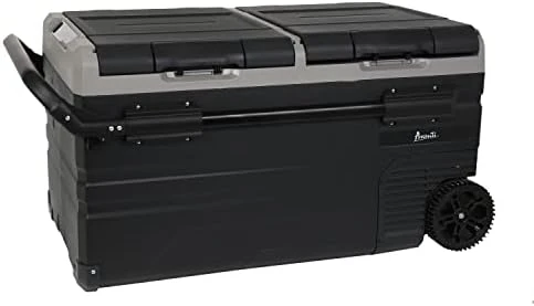 Avanti PDR50L34G Cooler Portable Refrigerator And Freezer With 50 Liter Capacity, Adjustable Zone Separation, Easy-Pull Rolling Design, LED Lights, AC/DC, 50-Liter, Grey 11 Avanti PDR50L34G Cooler Portable Refrigerator And Freezer With 50 Liter Capacity, Adjustable Zone Separation, Easy-Pull Rolling Design, LED Lights, AC/DC, 50-Liter, Grey - Image 9