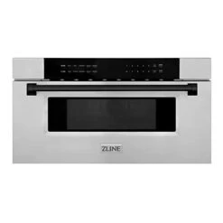 INE Autograph Edition 30" 1.2 Cu. Ft. Built-In Microwave Drawer In Stainless Steel With Matte Black Accents
