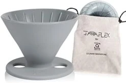 The Original JavaFlex Premium Foldable Silicone Pour Over Coffee Maker And Storage Pouch. Uses #2 V60 Cone Coffee Filters -Wilton Shop 31NfJLNgA9L. AC
