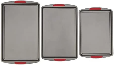 Bialetti Goodcook Nonstick Steel 3-Piece Cookie Sheet Set 8 Bialetti Goodcook Nonstick Steel 3-Piece Cookie Sheet Set - Image 6