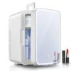Skincare Mini Fridge For Bedroom 10 Liter/11 Can, Portable Mini Fridge For Food, Beverage, Cosmetics, Snacks, Cooler And Warmer Function, AC/DC Small Refrigerator With Mirror, White 1 Skincare Mini Fridge For Bedroom 10 Liter/11 Can, Portable Mini Fridge For Food, Beverage, Cosmetics, Snacks, Cooler And Warmer Function, AC/DC Small Refrigerator With Mirror, White -Wilton Shop 31NoXurzGzL