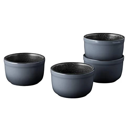 BergHOFF HOFF GEM Stone Set Of 4pc Ramekin 3.5"x 3.5" 0.23 Qt. Round Black Even Baking Matt Enamel Finish Oven, Microwave & Dishwasher Safe 3 BergHOFF HOFF GEM Stone Set Of 4pc Ramekin 3.5"x 3.5" 0.23 Qt. Round Black Even Baking Matt Enamel Finish Oven, Microwave & Dishwasher Safe