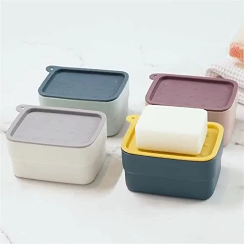 Soap Dishes, Sealed Portable Soap Box With Lid Home Travel Soap Box With Lock Buckle Plastic Soap Box (Color : Blue) 4 Soap Dishes, Sealed Portable Soap Box With Lid Home Travel Soap Box With Lock Buckle Plastic Soap Box (Color : Blue) - Image 2