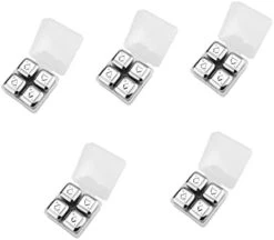4pcs Reusable Ice For Wine Steel Pattern Chilling Beer Stainless Stones Cubes Poker Soda Rocks Whiskey Red Beverage -Wilton Shop 31OHItJkm5L. AC