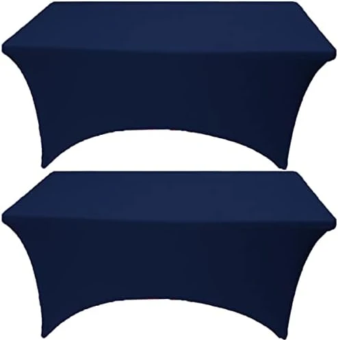 2 Pack 6FT Hunter Green Spandex Tablecloth Stretch Fitted Table Cover For Rectangular Table Event, Wedding, Banquet And Parties 10 2 Pack 6FT Hunter Green Spandex Tablecloth Stretch Fitted Table Cover For Rectangular Table Event, Wedding, Banquet And Parties - Image 8