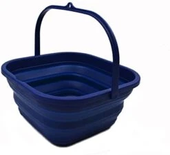 5.5L (1.4 Gallon) Collapsible Square Handy Bucket / Foldable SquareWater Pail / Portable Tub With Handle. (White/Grey, 1) 20 5.5L (1.4 Gallon) Collapsible Square Handy Bucket / Foldable SquareWater Pail / Portable Tub With Handle. (White/Grey, 1) -Wilton Shop 31OSZqWRPYL. AC