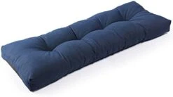 LokGrip Non Slip Tufted Memory Foam Bench Cushion, FadeShield Water Resistant Durable Thicken Outdoor/Indoor Bench Seat Pads 36x14x4 Inch, Heather Grey -Wilton Shop 31OXDH FzcL. AC