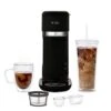 Mr. Coffee® Iced And Hot Coffee Maker, Single Serve Machine With 22-Ounce Tumbler And Reusable Coffee Filer, Black