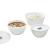 Orosil - Set Of 3 Mixing And Serving Bowl With Lid -500ml + 750ml + 1L -Wilton Shop 31PAfDGePiL