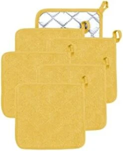 Oven Pot Holders 100% Cotton,7x7 Inches,3 Packs,Perfect For Cooking, Baking, Serving, BBQ Or Dinner Party (Gray, 3) -Wilton Shop 31PbpPAlAuL. AC