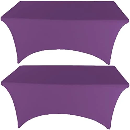 2 Pack 6FT Hunter Green Spandex Tablecloth Stretch Fitted Table Cover For Rectangular Table Event, Wedding, Banquet And Parties 13 2 Pack 6FT Hunter Green Spandex Tablecloth Stretch Fitted Table Cover For Rectangular Table Event, Wedding, Banquet And Parties - Image 11