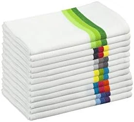 Kitchen Dish Towels, Salsa Stripe, 100% Natural Absorbent Cotton (Size 28 X 16 Inches), Pack Of 12-Multi Color 16 Kitchen Dish Towels, Salsa Stripe, 100% Natural Absorbent Cotton (Size 28 X 16 Inches), Pack Of 12-Multi Color - Image 14