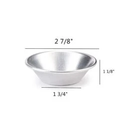 25 Pieces Egg Tart Molds Tiny Pie Tartlets Dessert Mold Pans Tin Puto Cup Biscuit Canned Pudding Mold Round Resuable Nonstick