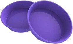 Silicone Round Cake Pan, Non Stick Round Bread And Cake Mold, 7.75 Inch Cake Pans For Baking, Purple - Set Of 2 17 Silicone Round Cake Pan, Non Stick Round Bread And Cake Mold, 7.75 Inch Cake Pans For Baking, Purple - Set Of 2 -Wilton Shop 31Q2Nit1SSL. AC